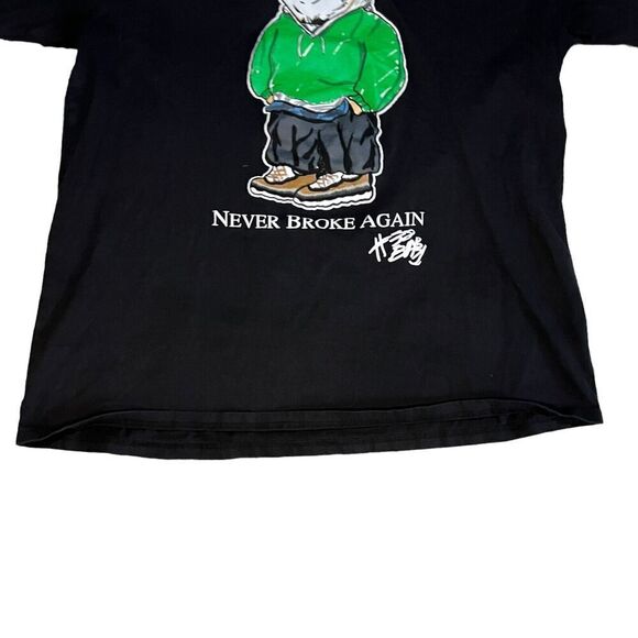 NBA Youngboy T-Shirt Size XXXL Black Polo Bear Graphic Short Sleeve 38 Baby - Picture 3 of 8